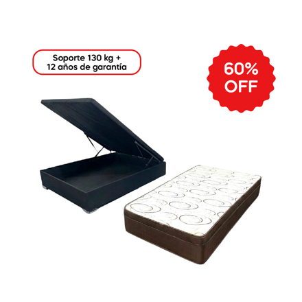 Imagen de Conjunto  sommier baulera  Dreemy Ultra D33 EPS BR/MR 32cmx1,88x1,10m