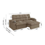 Imagen de Sillón Liverpool 2,40 capuccino